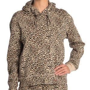 Socialight Women's Brown and Cream Hoodie